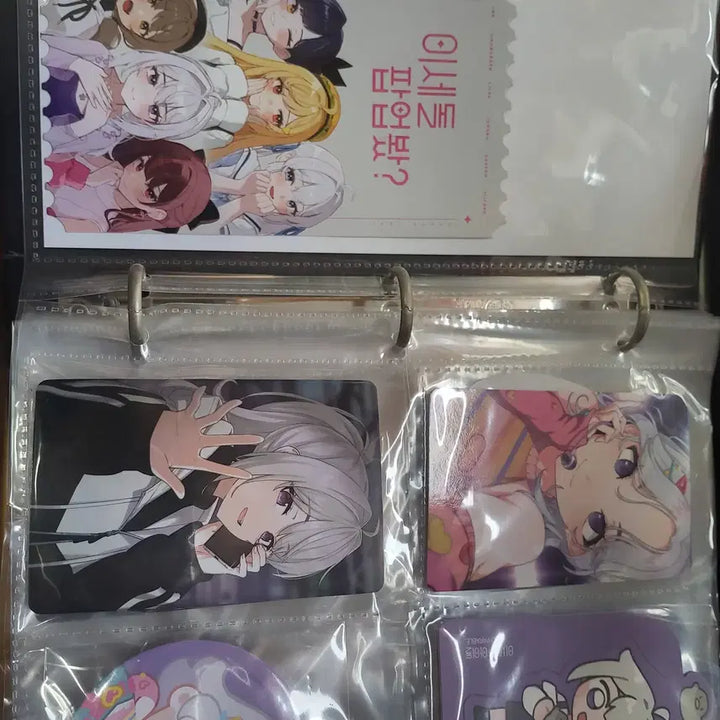 [BUNJANG] Isegye Idol Photocard Binder Book Set / 이세계아이돌 팝업봤 포토카드 바인더북+(포토카드/북마크홀더/캔뱃지)set
