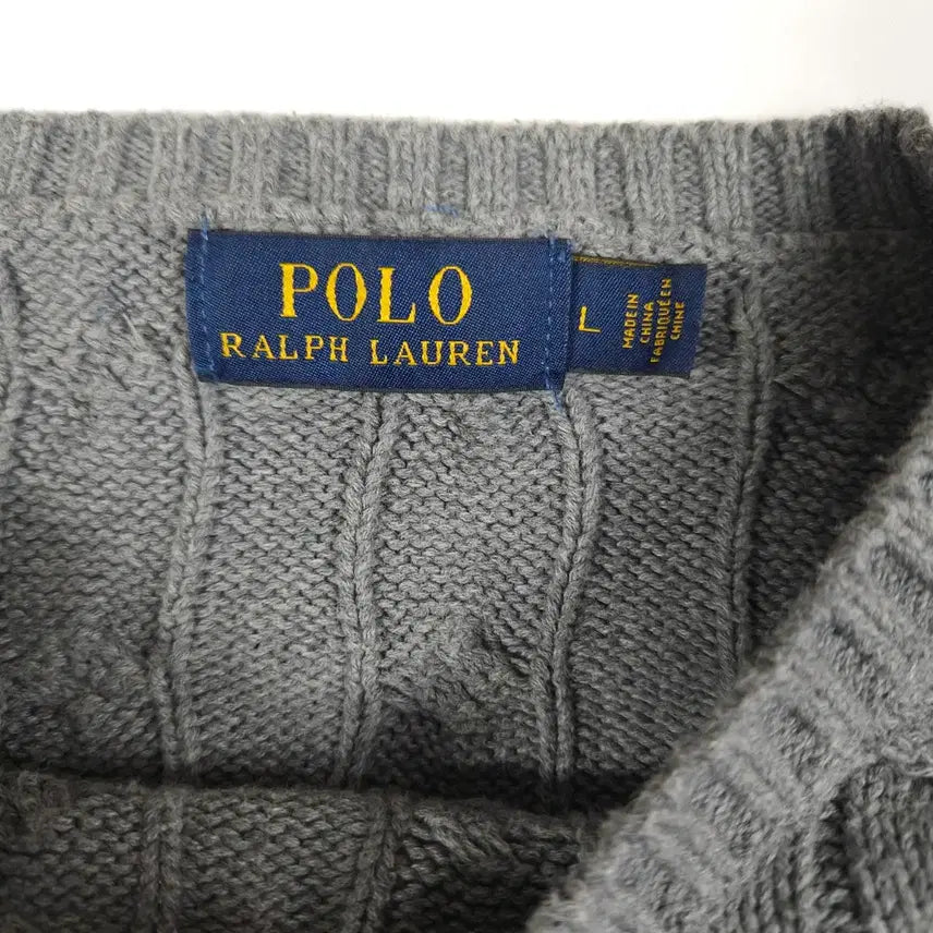 [BUNJANG] Polo Ralph Lauren Cable Knit Sweater / 폴로 랄프로렌 케이블 니트 [L]