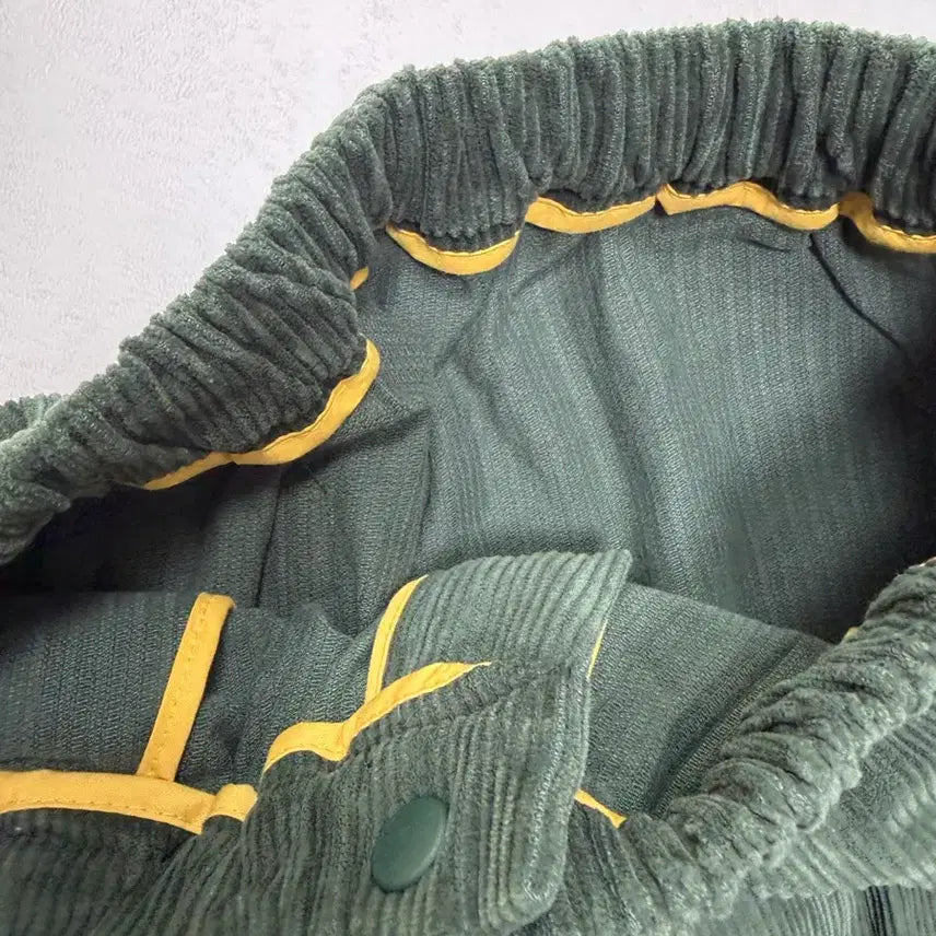 [BUNJANG] Whideout Corduroy Bending Pants - Green / whideout 와이드아웃 코듀로이 밴딩 팬츠 그린