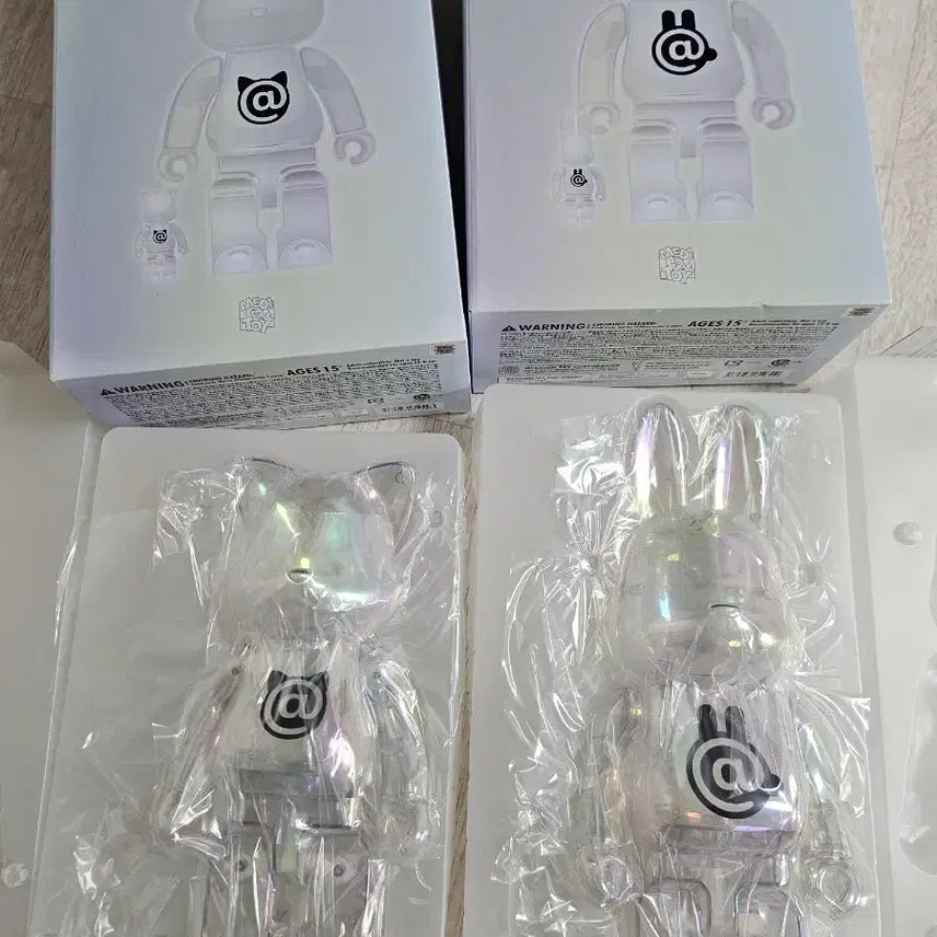 [BUNJANG] Raebrik Nyabrick Limited Edition Bearbrick 400% Set / 래브릭,냐브릭 한정판 베어브릭 2종 세트