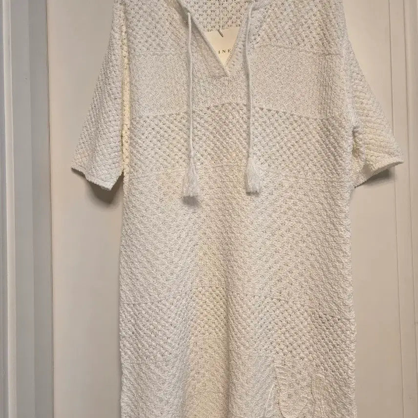 [BUNJANG] Hanseom Mine Knit Midi Dress White / 한섬 마인 뜨개 원피스 화이트 새제품