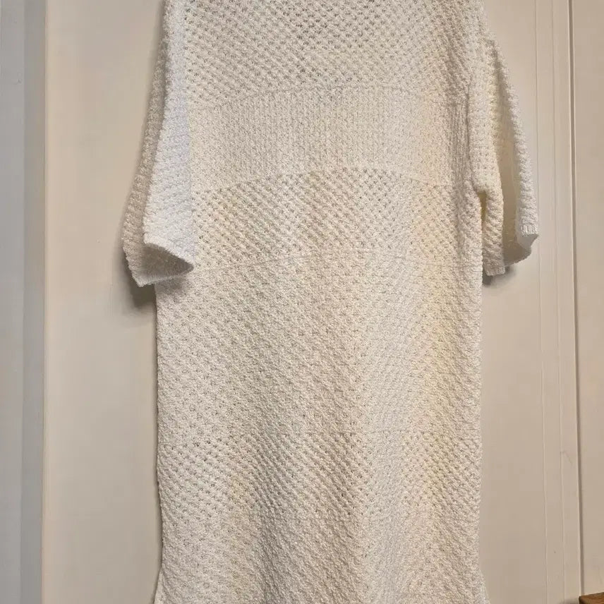 [BUNJANG] Hanseom Mine Knit Midi Dress White / 한섬 마인 뜨개 원피스 화이트 새제품