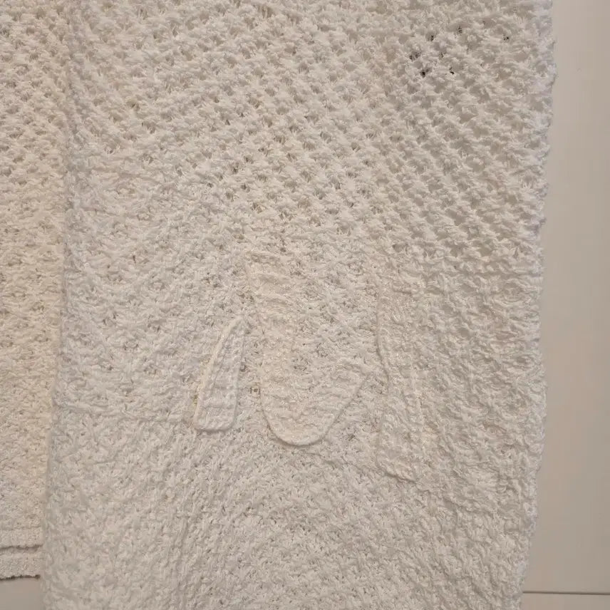 [BUNJANG] Hanseom Mine Knit Midi Dress White / 한섬 마인 뜨개 원피스 화이트 새제품