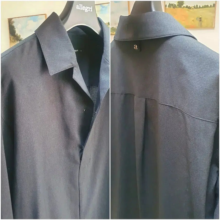 [BUNJANG] Allegri Half Button Shirt / 알레그리 카라 히든 하프버튼 셔츠 판매해요