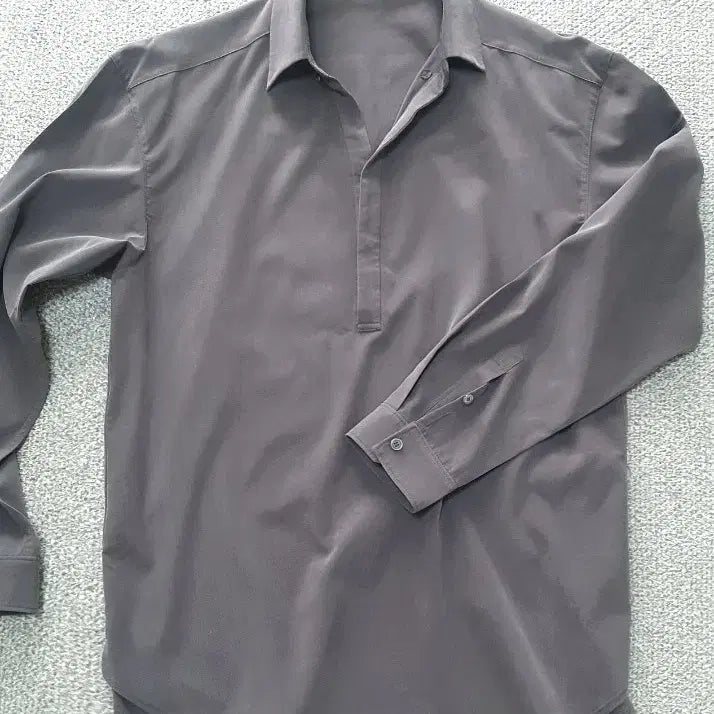 [BUNJANG] Allegri Half-Button Shirt / 알레그리 카라 히든 하프버튼 셔츠 판매해요