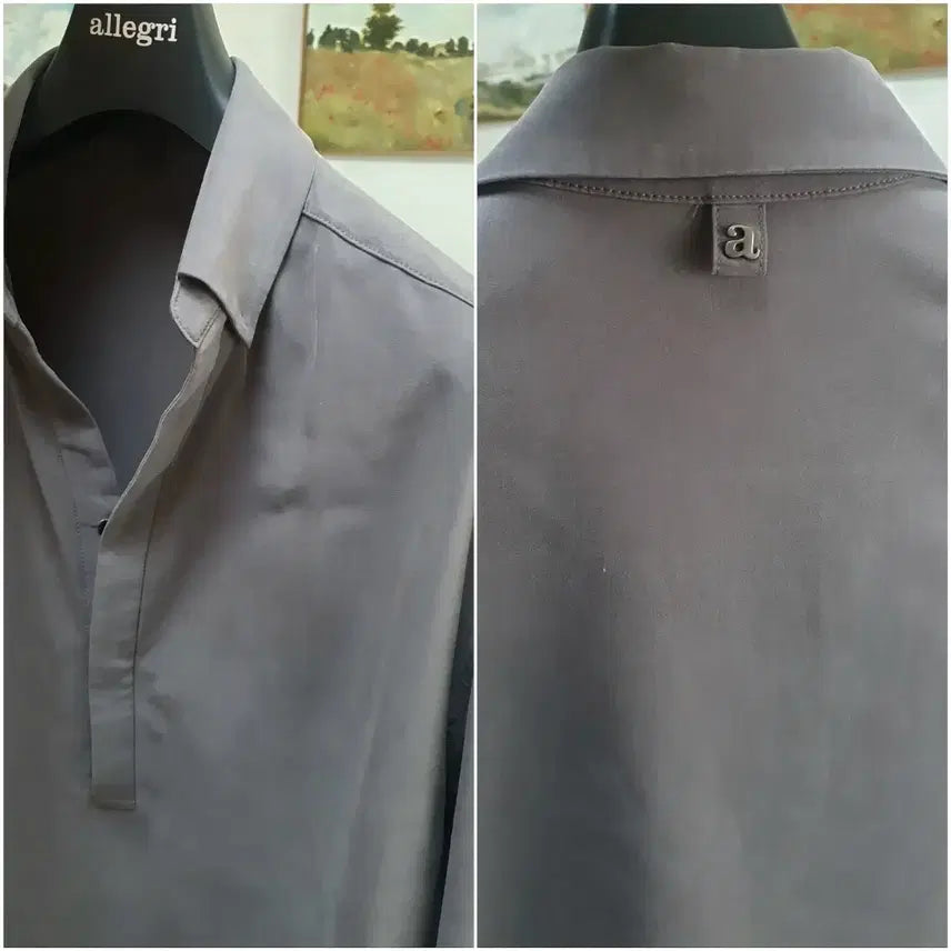 [BUNJANG] Allegri Half-Button Shirt / 알레그리 카라 히든 하프버튼 셔츠 판매해요