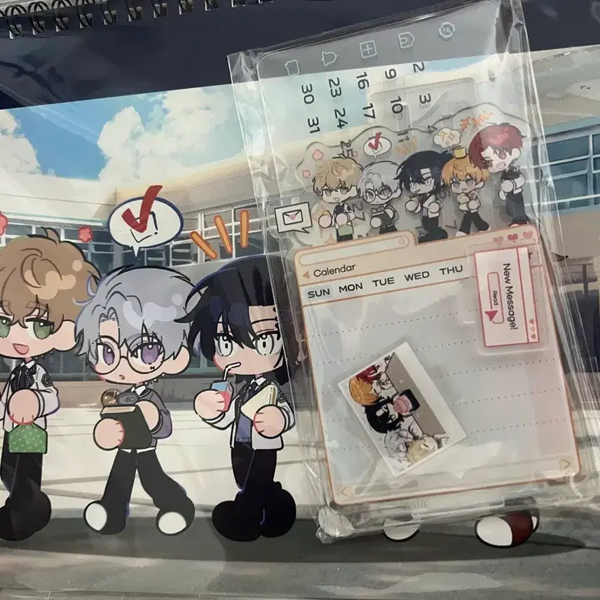 [BUNJANG] LeeRee Revolution School Life Acrylic Perpetual Calendar / (오늘배송 급전할인) 리레볼루션 리레 레하 스쿨라이프 아크릴 만년 달력