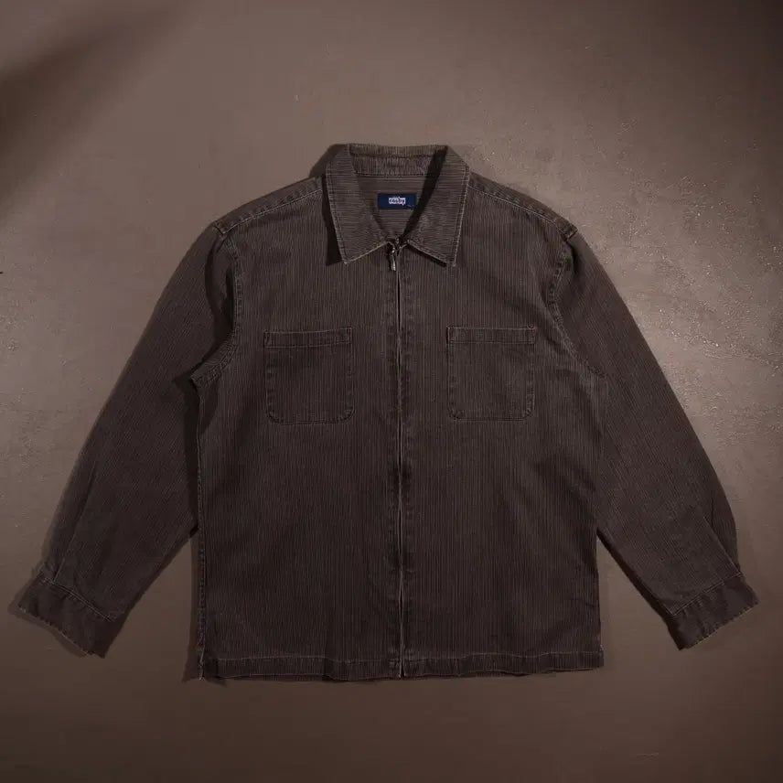[BUNJANG] Jerry Cosby Black Denim Zip-Up Jacket / 제리 코스비 흑청 집업 데님자켓 C572