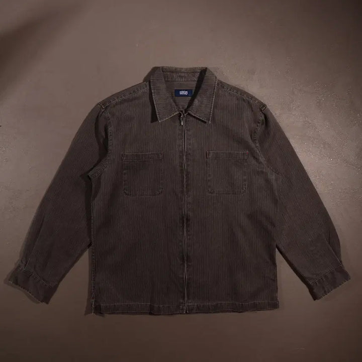 [BUNJANG] Jerry Cosby Black Denim Zip-Up Jacket / 제리 코스비 흑청 집업 데님자켓 C572