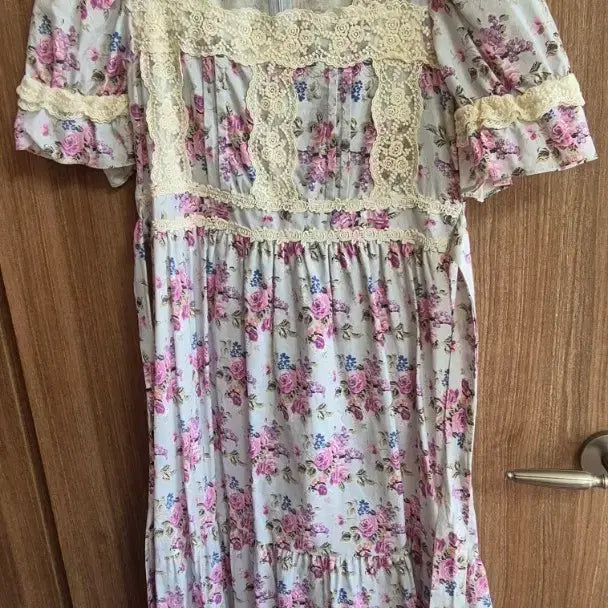 [BUNJANG] U&amp;Jane Floral Lace Long Dress / 유앤진 원피스