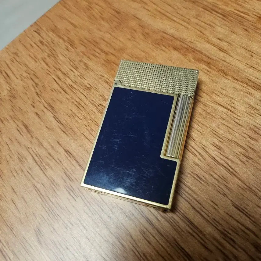 [BUNJANG] S.T. Dupont New Line 2 Blue Yellow Gold Lighter / 듀퐁 뉴라인2 블루 옐골 단품