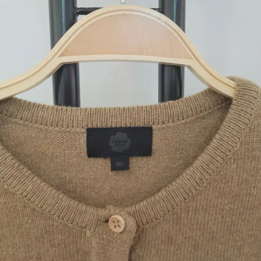 [BUNJANG] Covernat Women Wool Blend Crop Cardigan Olive S / 25FW 커버낫 우먼 울 블렌드 크롭 가디건 Olive S사이즈