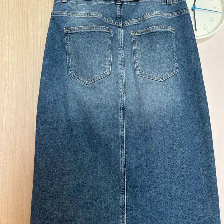 [BUNJANG] Calvin Klein Denim Midi Skirt / 정품) 켈빈클라인 데님 미디스커트 (벨트o)