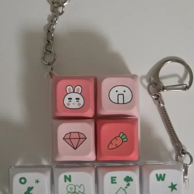 [BUNJANG] Onew Keycap Keyring Bundle Set / 온유 키캡키링 2개  일괄