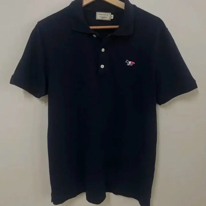 [BUNJANG] Maison Kitsuné Fox Patch Fox Head Polo Shirt M / 메종키츠네 폭스 패치 폭스헤드 카라티 M 95~100