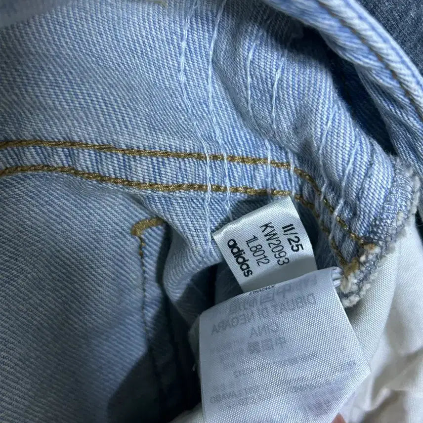 [BUNJANG] Adidas Denim Jeans / 태국 아디다스 스트라이프 연청데님 25