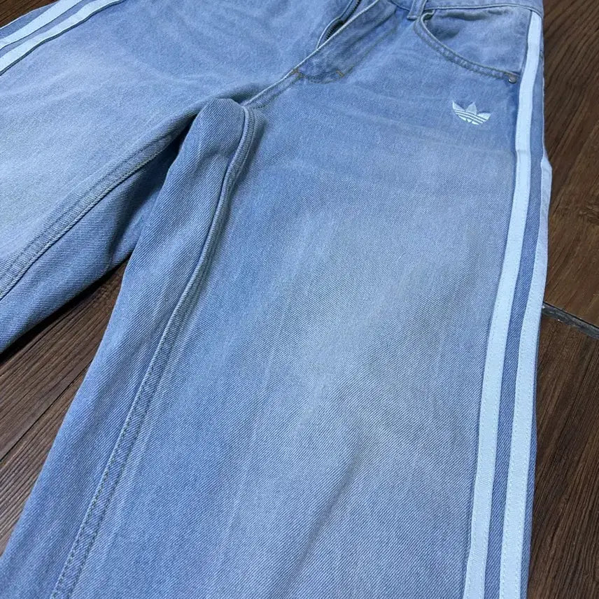 [BUNJANG] Adidas Denim Jeans / 태국 아디다스 스트라이프 연청데님 25