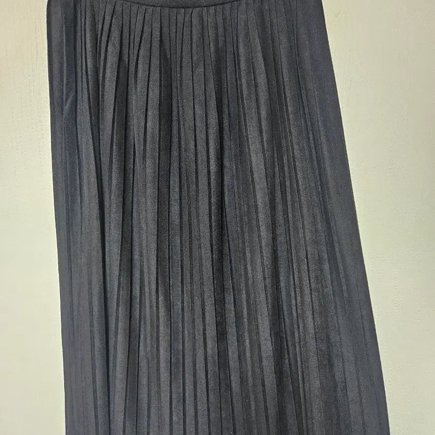 [BUNJANG] ZARA Suede Pleated Skirt Black S / 자라 스웨이드 플리츠s