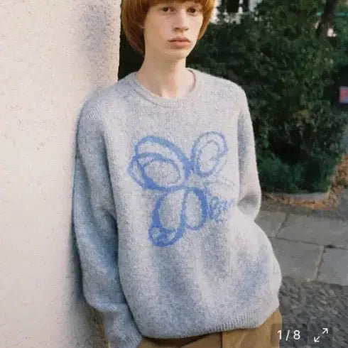 [BUNJANG] Martin Plan Floral Knit Sweater / 마틴플랜 니트