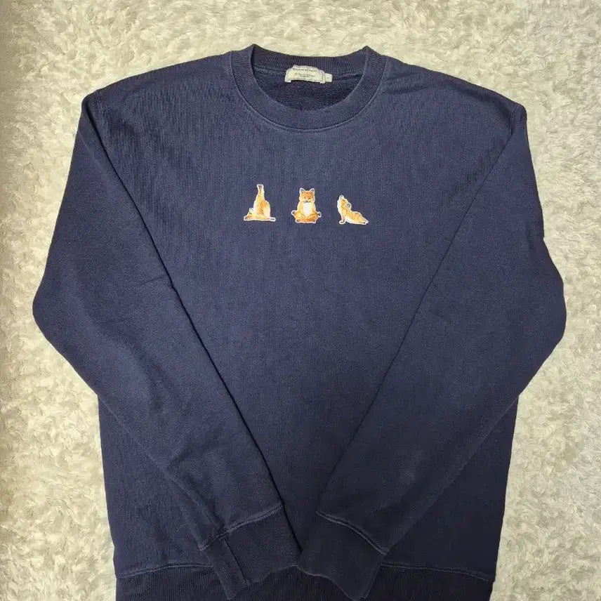 [BUNJANG] Maison Kitsune Yoga Fox Sweatshirt L / 메종키츠네 요가 폭스 맨투맨 L