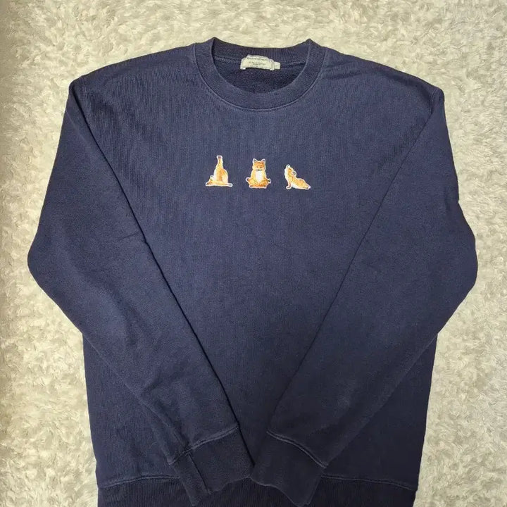 [BUNJANG] Maison Kitsune Yoga Fox Sweatshirt L / 메종키츠네 요가 폭스 맨투맨 L