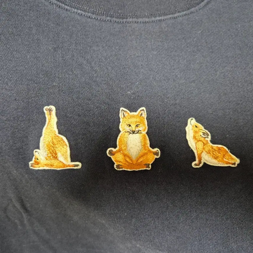 [BUNJANG] Maison Kitsune Yoga Fox Sweatshirt L / 메종키츠네 요가 폭스 맨투맨 L