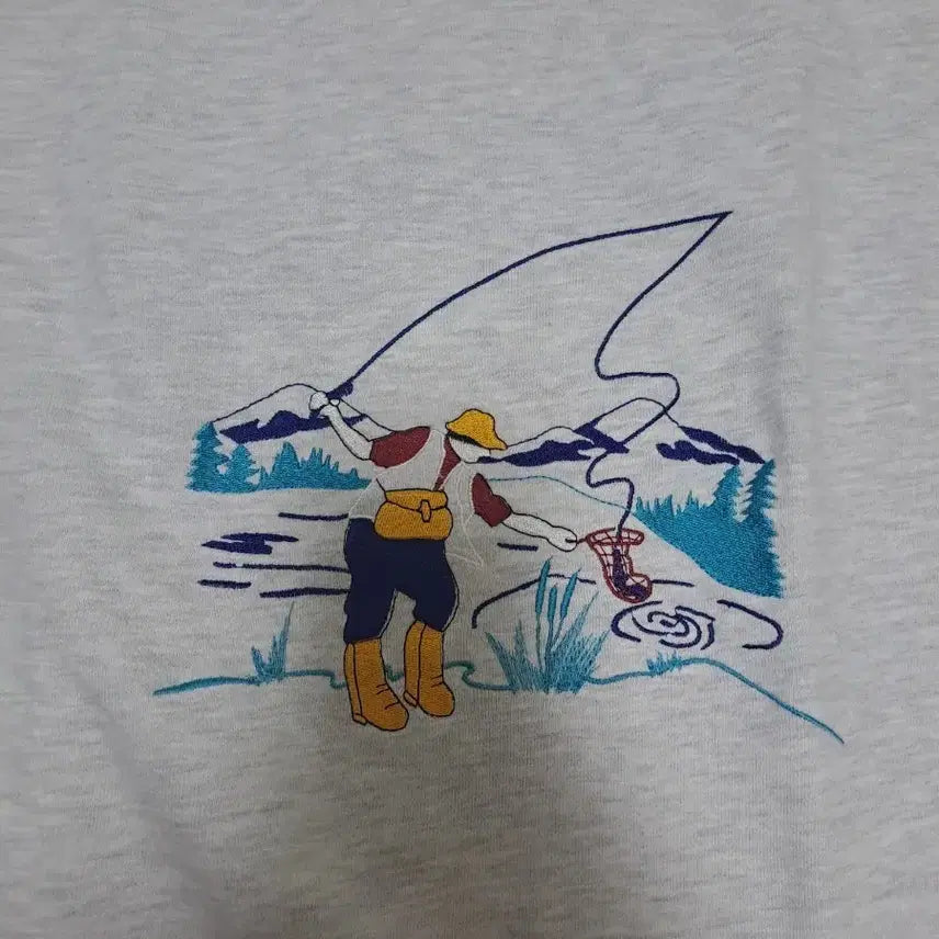 [BUNJANG] Rosebay Embroidered Fisherman Sweatshirt / 로즈베이 자체제작 맨투맨-가격내림