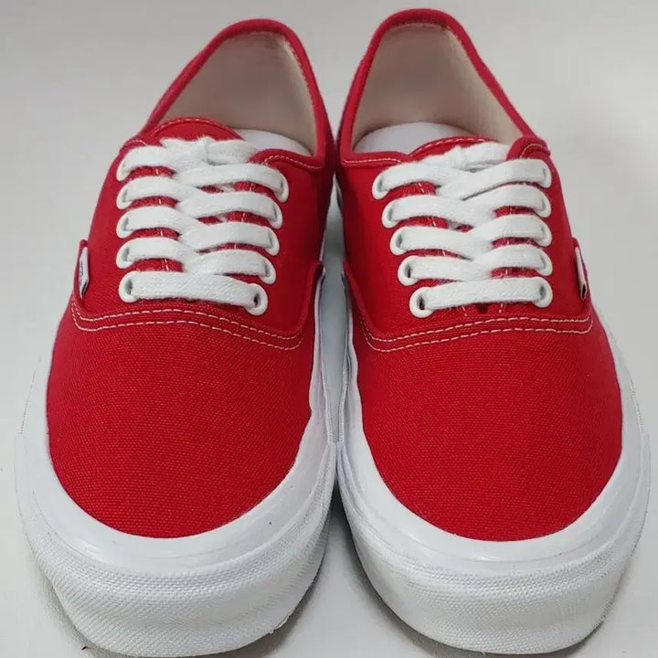 [BUNJANG] Vans Vault OG Authentic LX Red Sneakers / 반스 볼트 OG 어센틱 LX 레드 280