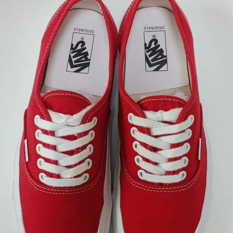 [BUNJANG] Vans Vault OG Authentic LX Red Sneakers / 반스 볼트 OG 어센틱 LX 레드 280