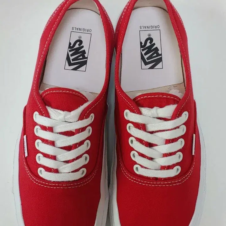 [BUNJANG] Vans Vault OG Authentic LX Red Sneakers / 반스 볼트 OG 어센틱 LX 레드 280