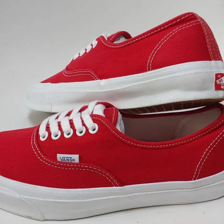[BUNJANG] Vans Vault OG Authentic LX Red Sneakers / 반스 볼트 OG 어센틱 LX 레드 280