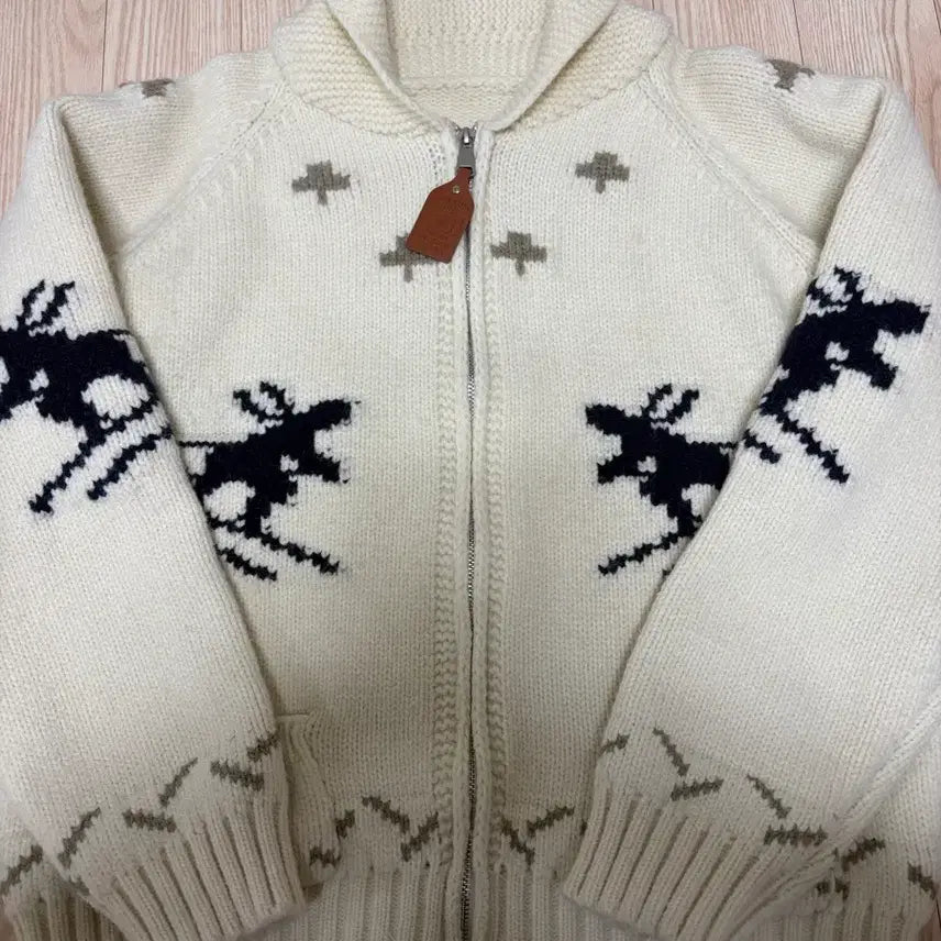 [BUNJANG] Nordic Knit Zip-Up / 노르딕 니트집업