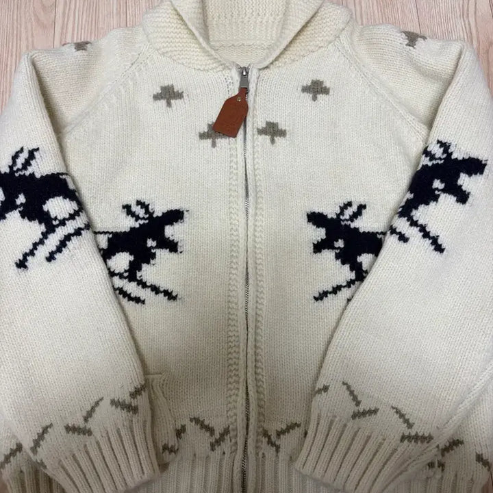 [BUNJANG] Nordic Knit Zip-Up / 노르딕 니트집업