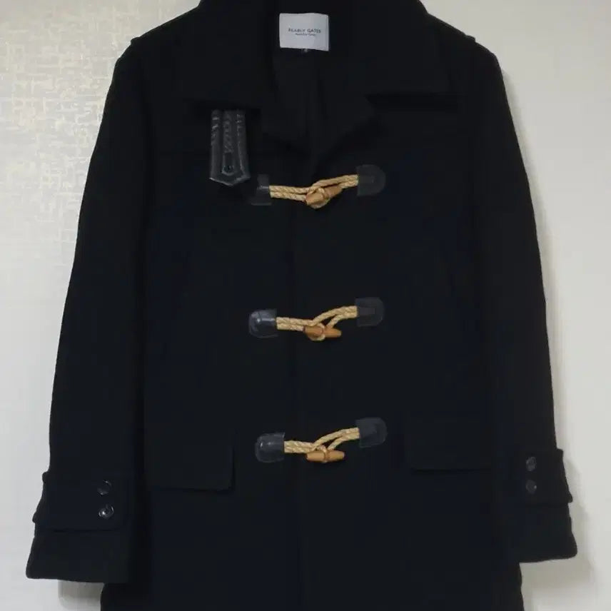 [BUNJANG] PEARLY GATES Black Toggle Coat / PEARLY GATES 파리게이츠  검정색 떡볶이 코트 100