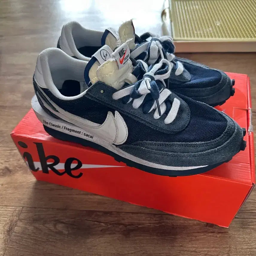 [BUNJANG] Nike sacai Fragment LD Waffle Navy 270 Sneakers / 나이키 sacai 프라그먼트 LD와플 네이비 270