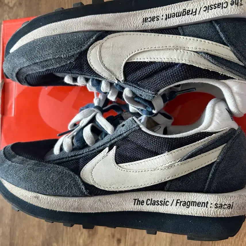 [BUNJANG] Nike sacai Fragment LD Waffle Navy 270 Sneakers / 나이키 sacai 프라그먼트 LD와플 네이비 270