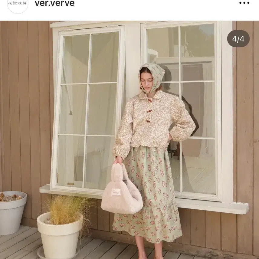 [BUNJANG] Bur and Verb Ivory Tote Bag / 버앤버브 가방