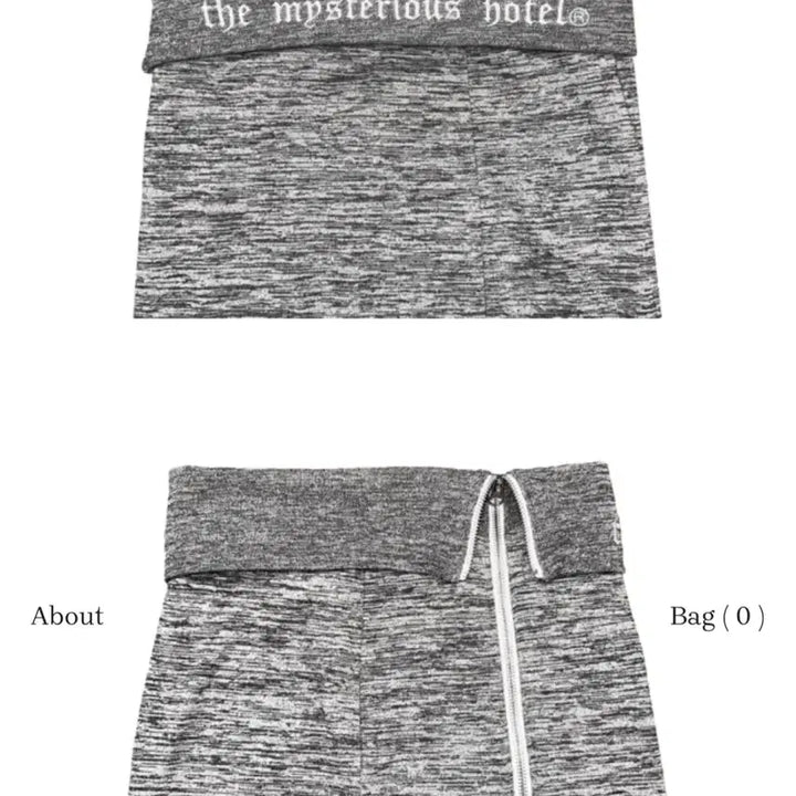 [BUNJANG] The Mysterious Hotel Grey Long Skirt / 더미스테리어스호텔 집업 롱 스커트