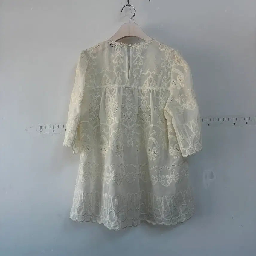 [BUNJANG] Anna Sui Ivory Lace Blouse / 안나수이 아이보리 레이스 블라우스