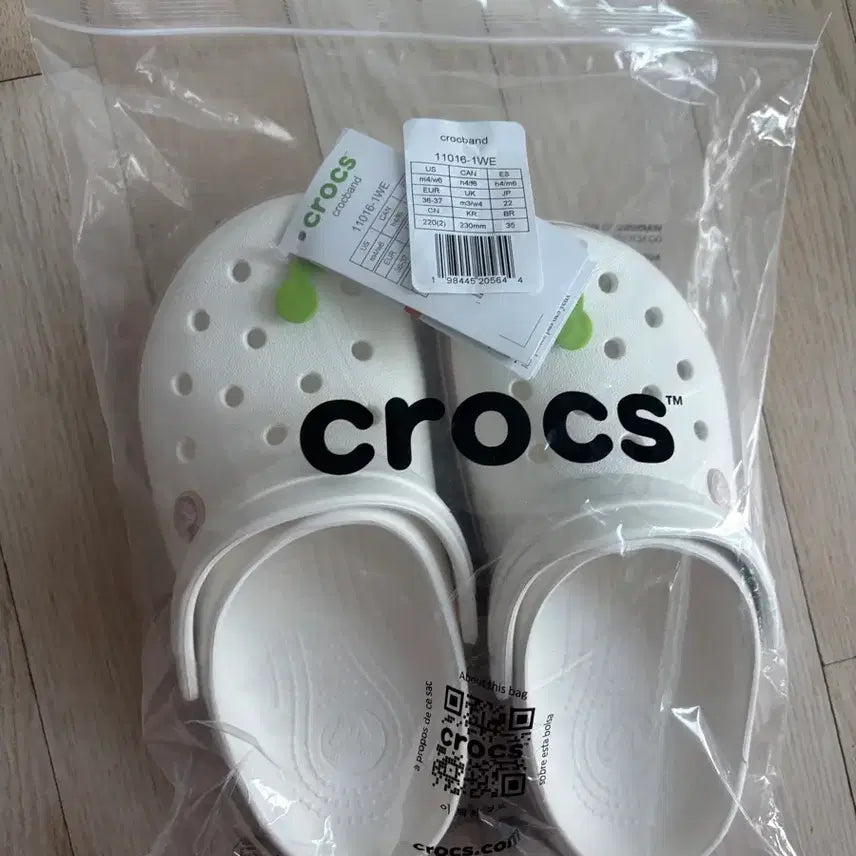 [BUNJANG] Crocs Crocband Clog White/Pink Caramel Shoes / 크록스 크록밴드 클로그 화이트/핑크 카라멜 230