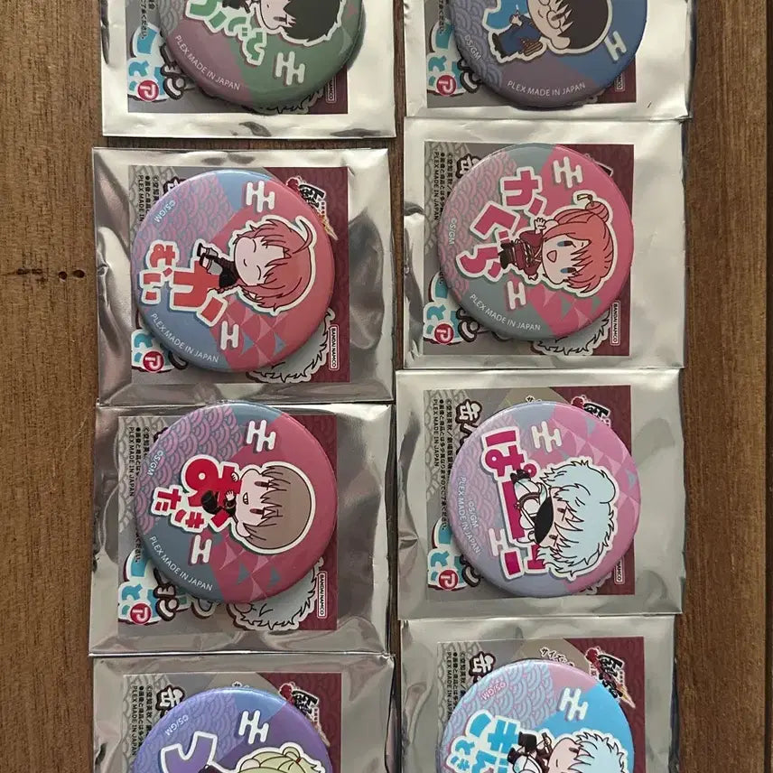 [BUNJANG] Gintama The Final: Yoshiwara in Flames 8-Piece Bundle Set / 은혼 신극장판 요시와라 대염상 캔뱃지 8종 풀세트 일괄