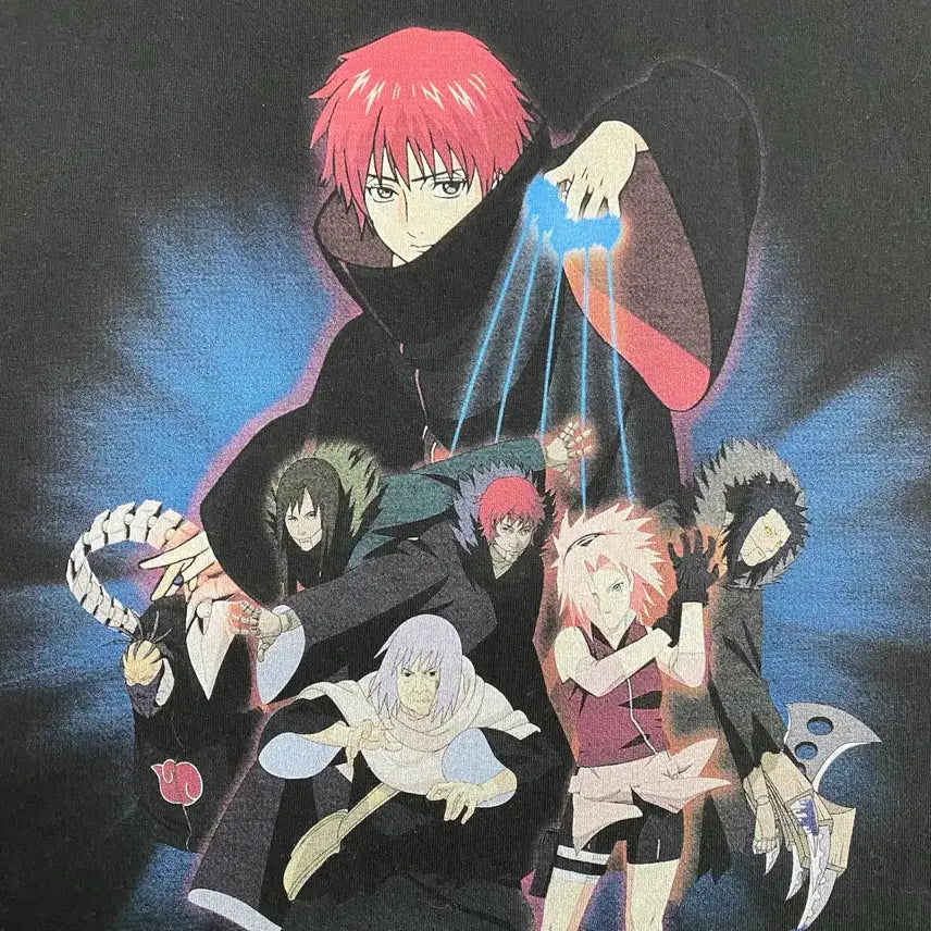[BUNJANG] Naruto Sasori Bootleg Anime T-shirt / 나루토 사소리 부틀렉 애니메이션 티셔츠