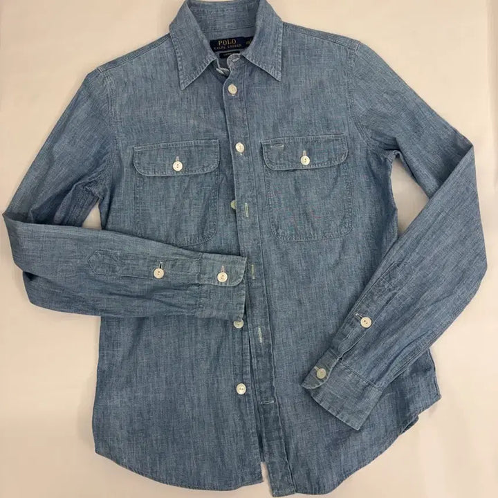 [BUNJANG] Polo Ralph Lauren Blue Chambray Shirt / [S] 폴로 랄프로렌 블루 샴브레이 셔츠