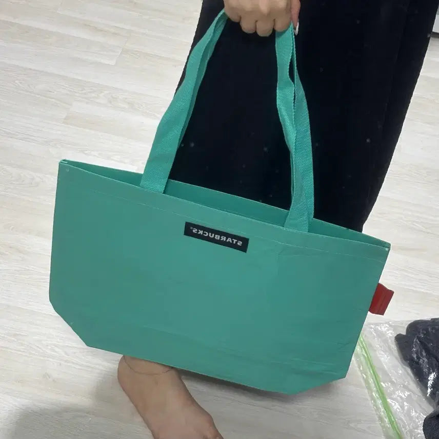[BUNJANG] Starbucks Mint Eco-bag / 새상품 해외 스타벅스 굿즈 민트 에코백