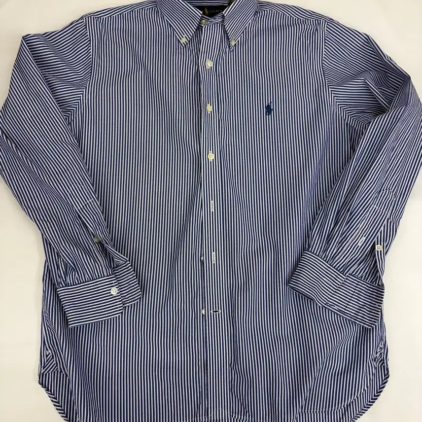 [BUNJANG] Polo Ralph Lauren Striped Classic Fit Shirt / [M]  폴로 랄프로렌 스트라이프 클래식핏 셔츠 남방
