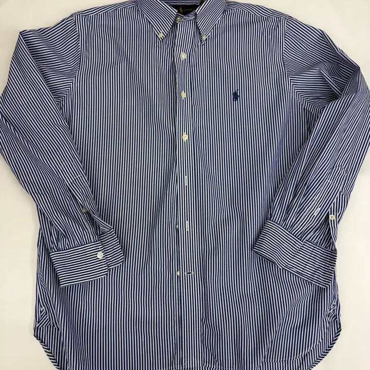 [BUNJANG] Polo Ralph Lauren Striped Classic Fit Shirt / [M]  폴로 랄프로렌 스트라이프 클래식핏 셔츠 남방