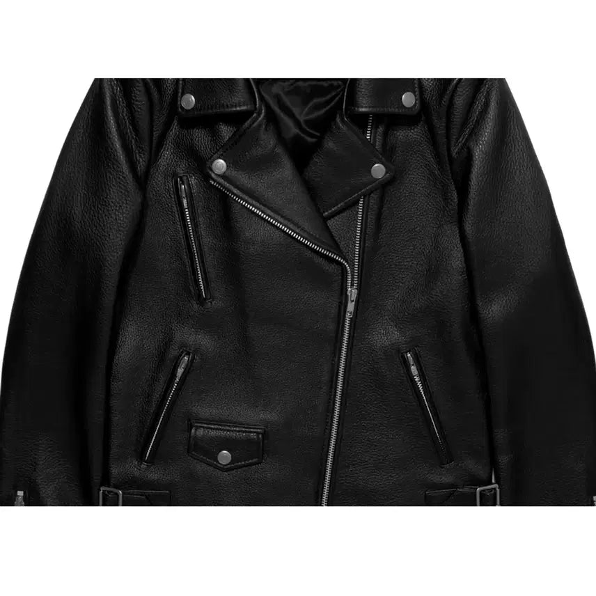 [BUNJANG] Vivastudio Rider Leather Jacket / Vivastudio 라이더스 레더 자켓