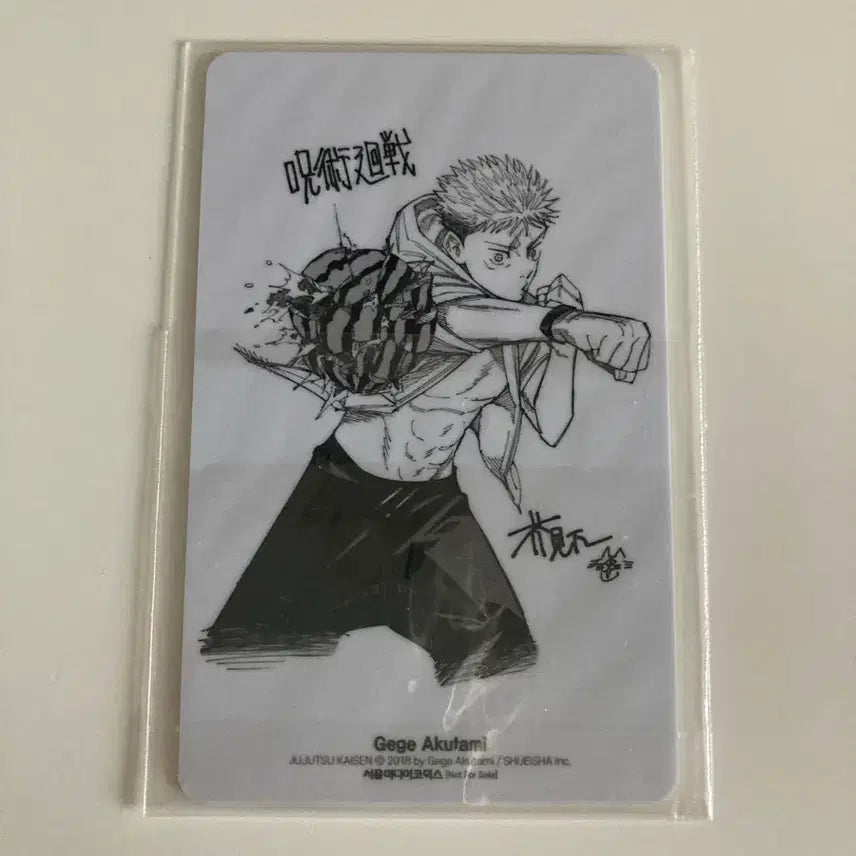 [BUNJANG] Jujutsu Kaisen POB Plastic Card / 미개봉) 주술회전 특전 플라스틱 카드
