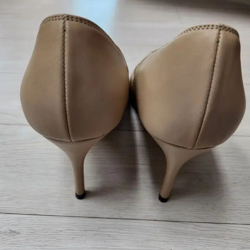 [BUNJANG] Jinny Kim Pink Label Beige Pumps 8cm / 지니킴 핑크라벨 베이지 펌프스 8cm