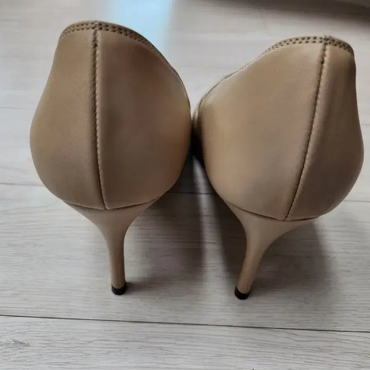 [BUNJANG] Jinny Kim Pink Label Beige Pumps 8cm / 지니킴 핑크라벨 베이지 펌프스 8cm